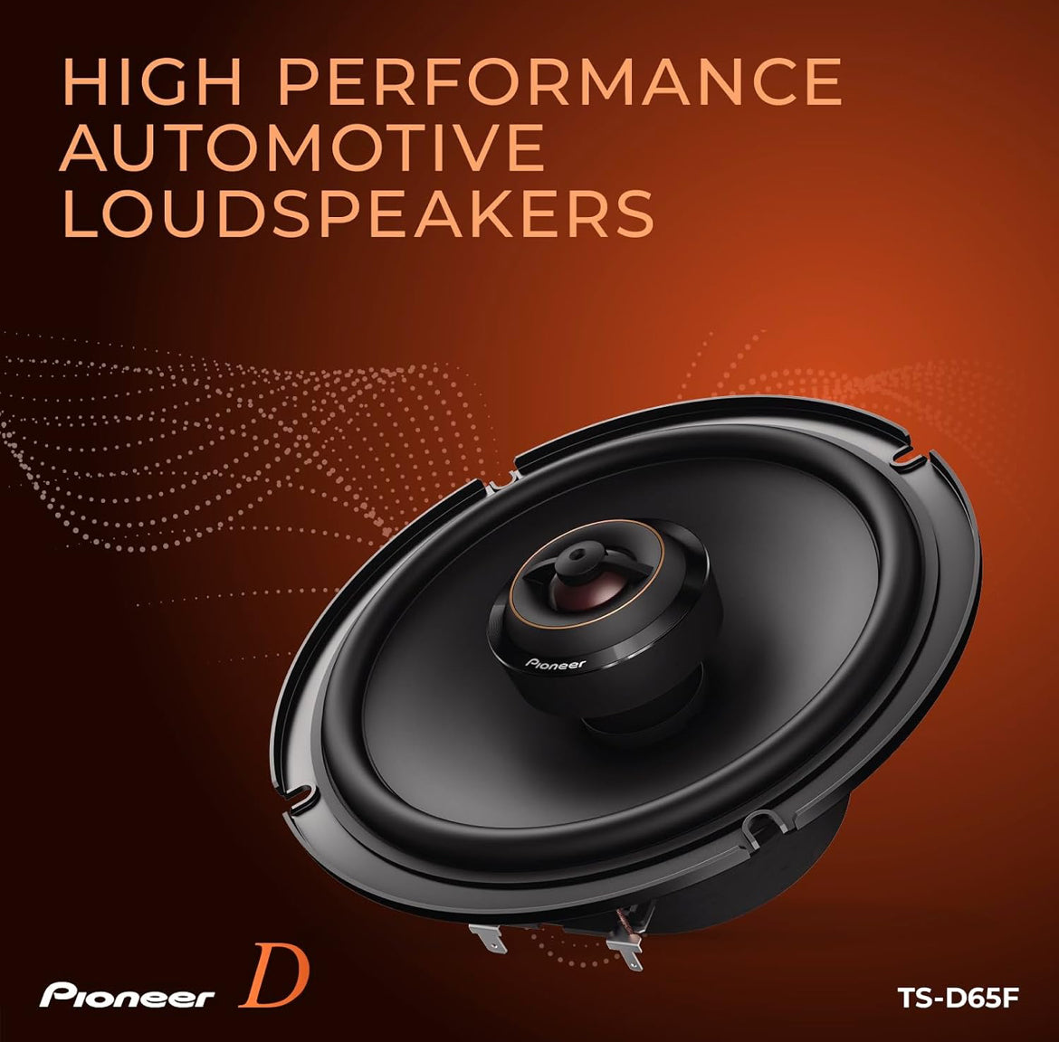 Pioneer D-Series 6.5 Inches 2-Way Coaxial Car Speakers 270W MaxHigh Performance Speakers, Ideal Factory Upgrade, Balanced Sound + Smooth Treble
