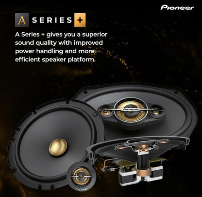 PIONEER A-Series Plus 20 mm (0.75") Component Tweeters 450W Max Crisp High-Frequency Detail, Easy Add-On for Clarity
