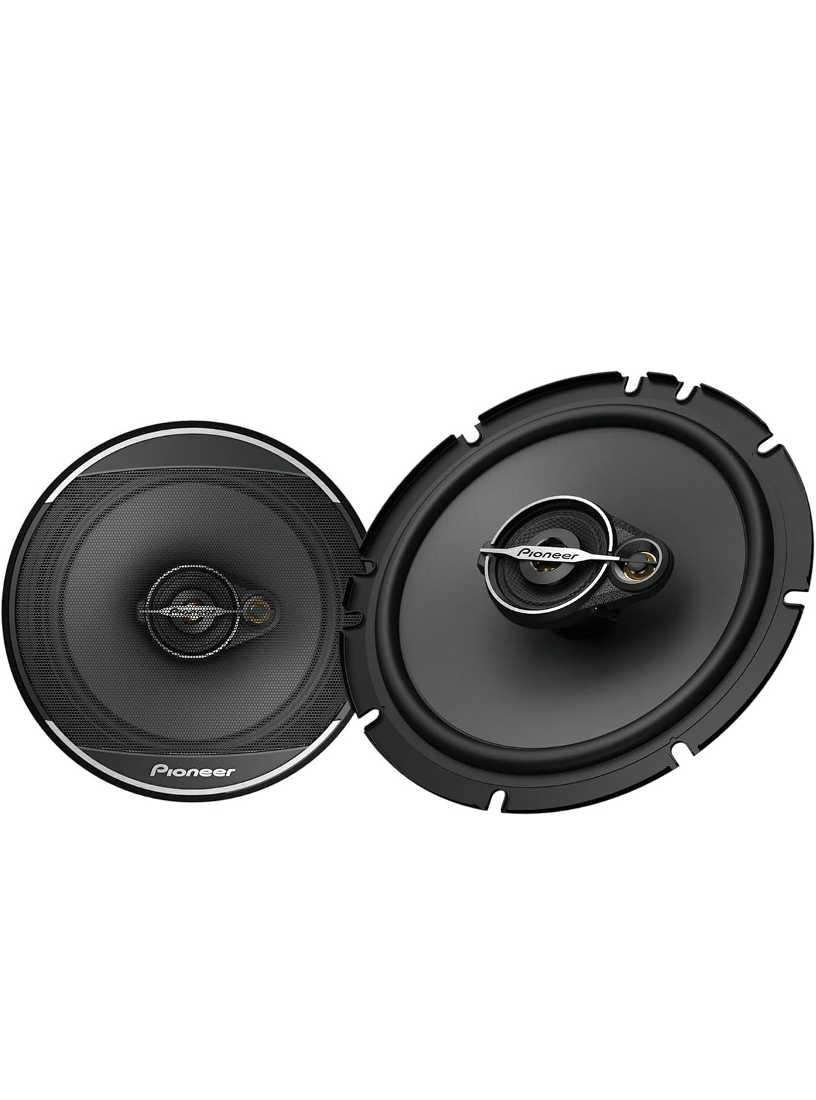 PIONEER A-Series Standard 6.5 Inches 3-Way Coaxial Speakers 320W MaxIdeal Factory Upgrade, Balanced Sound + Smooth Treble, Enhanced Bass, Installation Adaptors Included