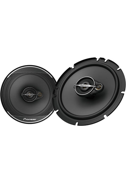 PIONEER A-Series Standard 6.5 Inches 3-Way Coaxial Speakers 320W MaxIdeal Factory Upgrade, Balanced Sound + Smooth Treble, Enhanced Bass, Installation Adaptors Included