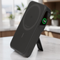MagGo Power Bank, Qi2 Certified 15W Ultra-Fast MagSafe-Compatible Portable Charger, 10,000mAh Battery Pack with Smart Display and Foldable Stand - Black