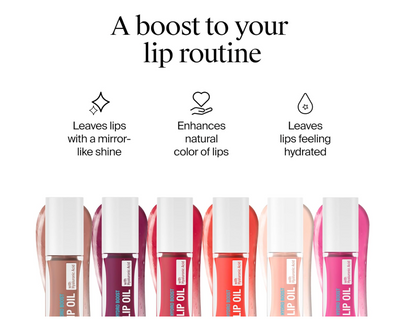 Neutrogena Hydro Boost Tinted Lip Oil Hydrating and Nourishing Fuller Looking Lips - Light Pink