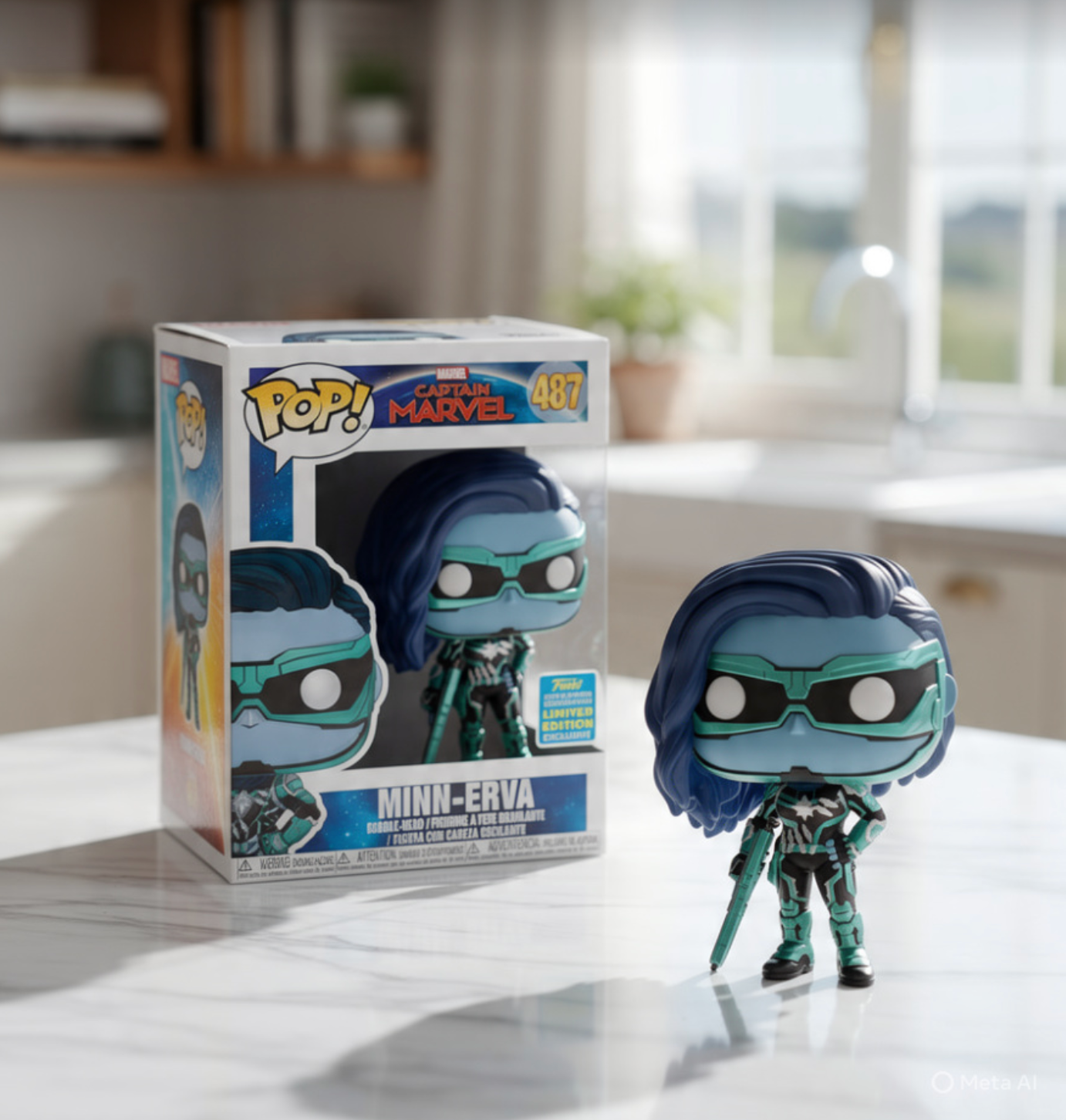 Funko Pop! Kaptein Marvel Minn-Erva #487 Vinielbeeldjie