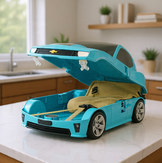 Blou Hommel Camaro Rolrugsak Trolley Bagasie vir Kinders