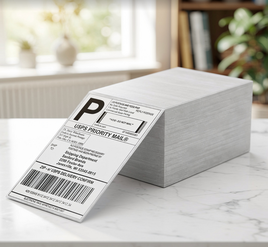4x6" Versendingsetikette Termiese Drukker Plakkers - (1000 Velle)