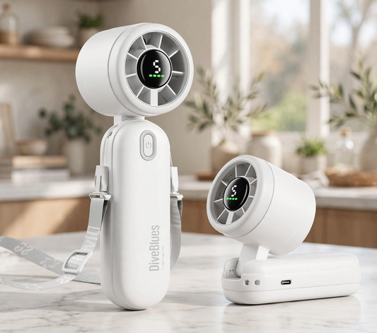 Mini Handheld Turbowaaier 4000mAh 3-in-1 Draagbaar - Wit