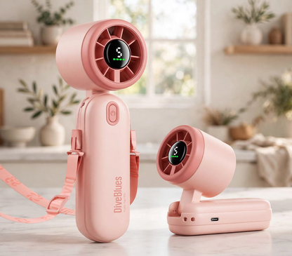 Mini Handheld Turbowaaier 4000mAh 3-in-1 Draagbaar - Pienk