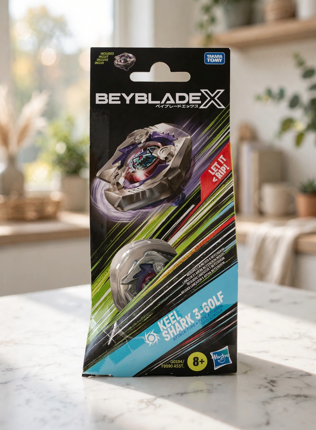 Beyblade X Keel Shark 3-60LF Aanval Tipe Beginkit