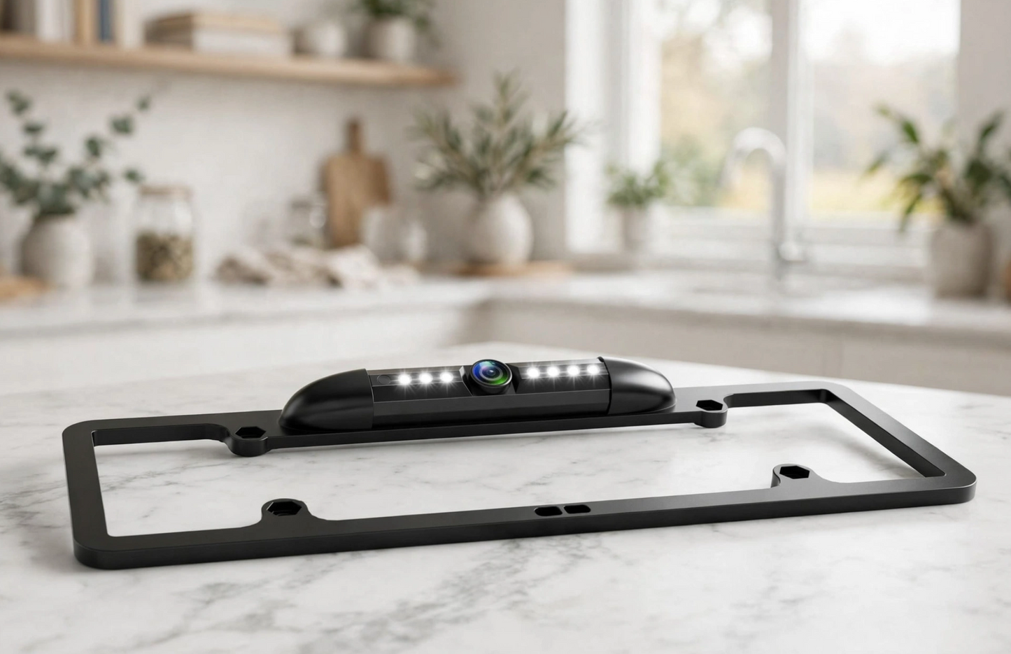 Nommerplaat Rugsteunkamera HD Voorkant Agterkyk Terugry Kamera met 7 LED Nag