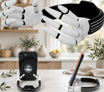 Jack Skellington Hands Phone Stand for Desk- Tim Burton’s The Nightmare Before Christmas Jack and Sally Phone Holder Stand for Office – Disney Gifts and Stocking Stuffer for Disney Adults and Kids