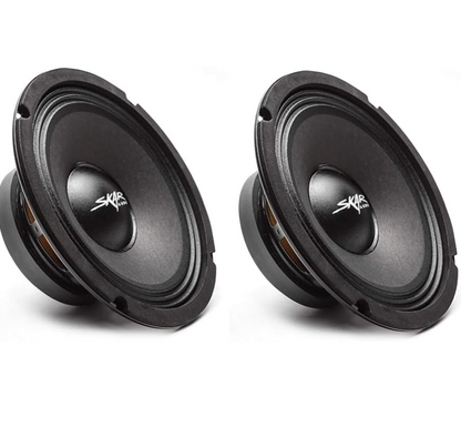 Skar Audio FSX8-4 350-Watt 8-Inch 4 Ohm MID-Range Loudspeakers - (2PC)