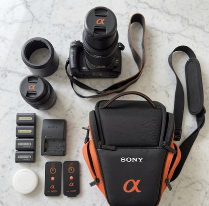Sony Alpha DSLR Kamera Volledige Kit 18-55mm Lens A-vatting Digitale SLR Swart