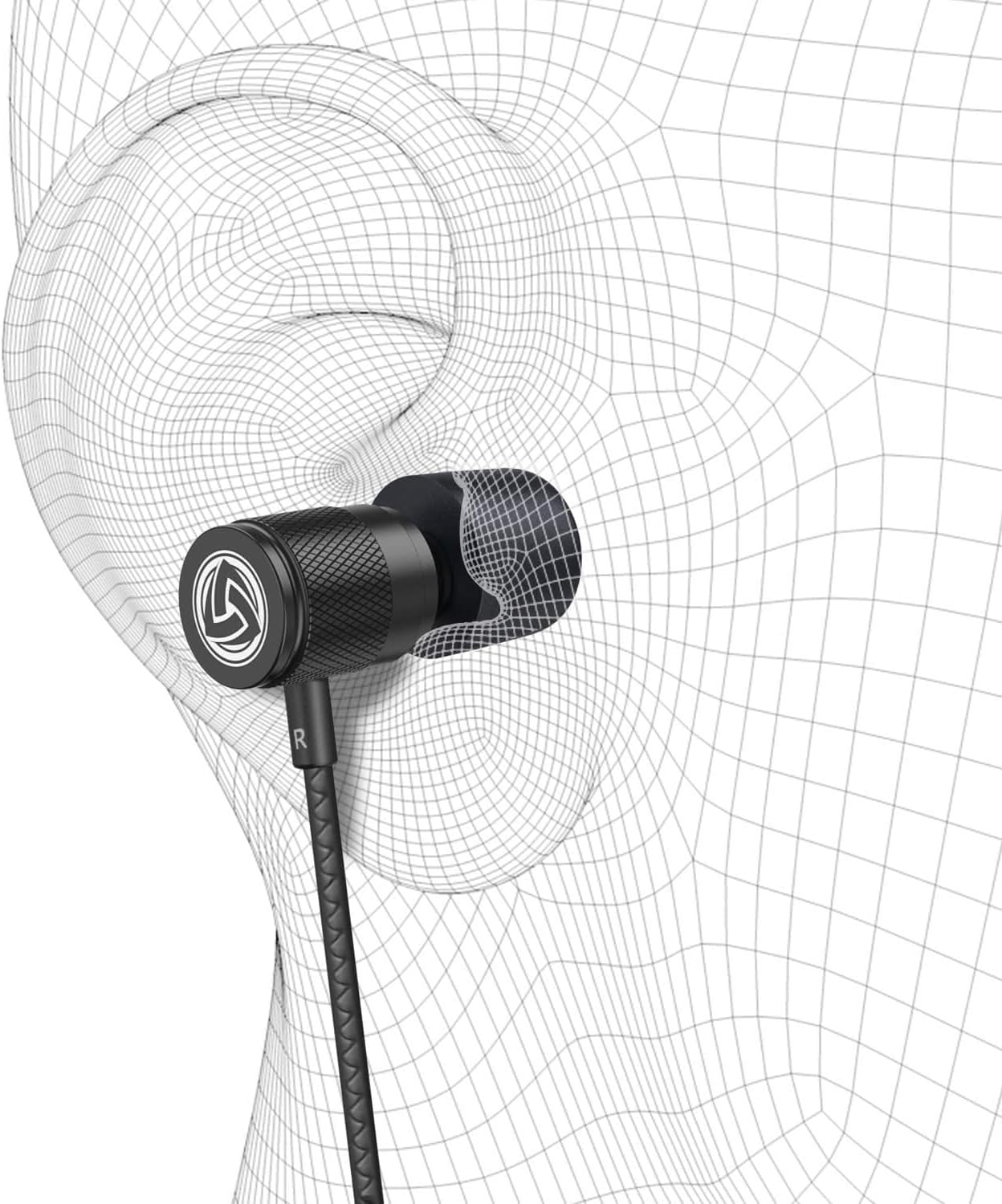 Ultra Wired Earbuds in-Ear Headphones, Earphones with Microphone, Noise Isolating Ear Buds, Memory Foam for iPhone, Samsung, School Students, Kids, Women, Small Ears