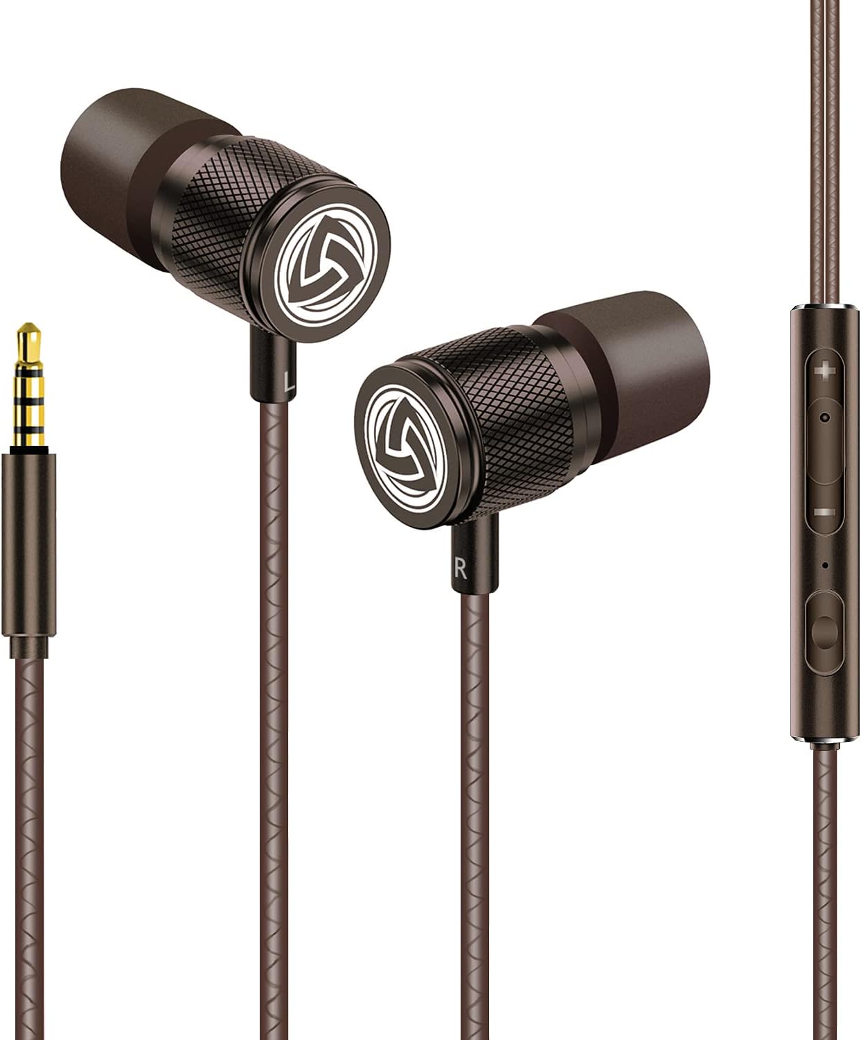 Ultra Wired Earbuds in-Ear Headphones, Earphones with Microphone, Noise Isolating Ear Buds, Memory Foam for iPhone, Samsung, School Students, Kids, Women, Small Ears