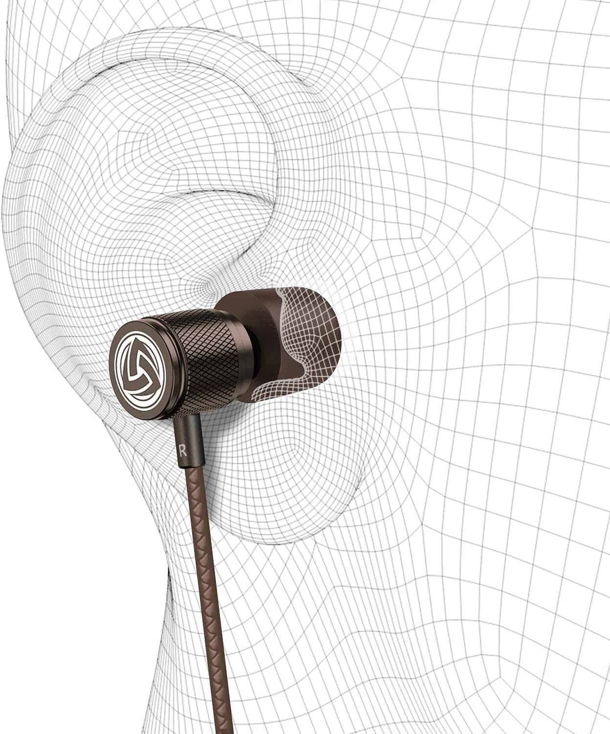 Ultra Wired Earbuds in-Ear Headphones, Earphones with Microphone, Noise Isolating Ear Buds, Memory Foam for iPhone, Samsung, School Students, Kids, Women, Small Ears