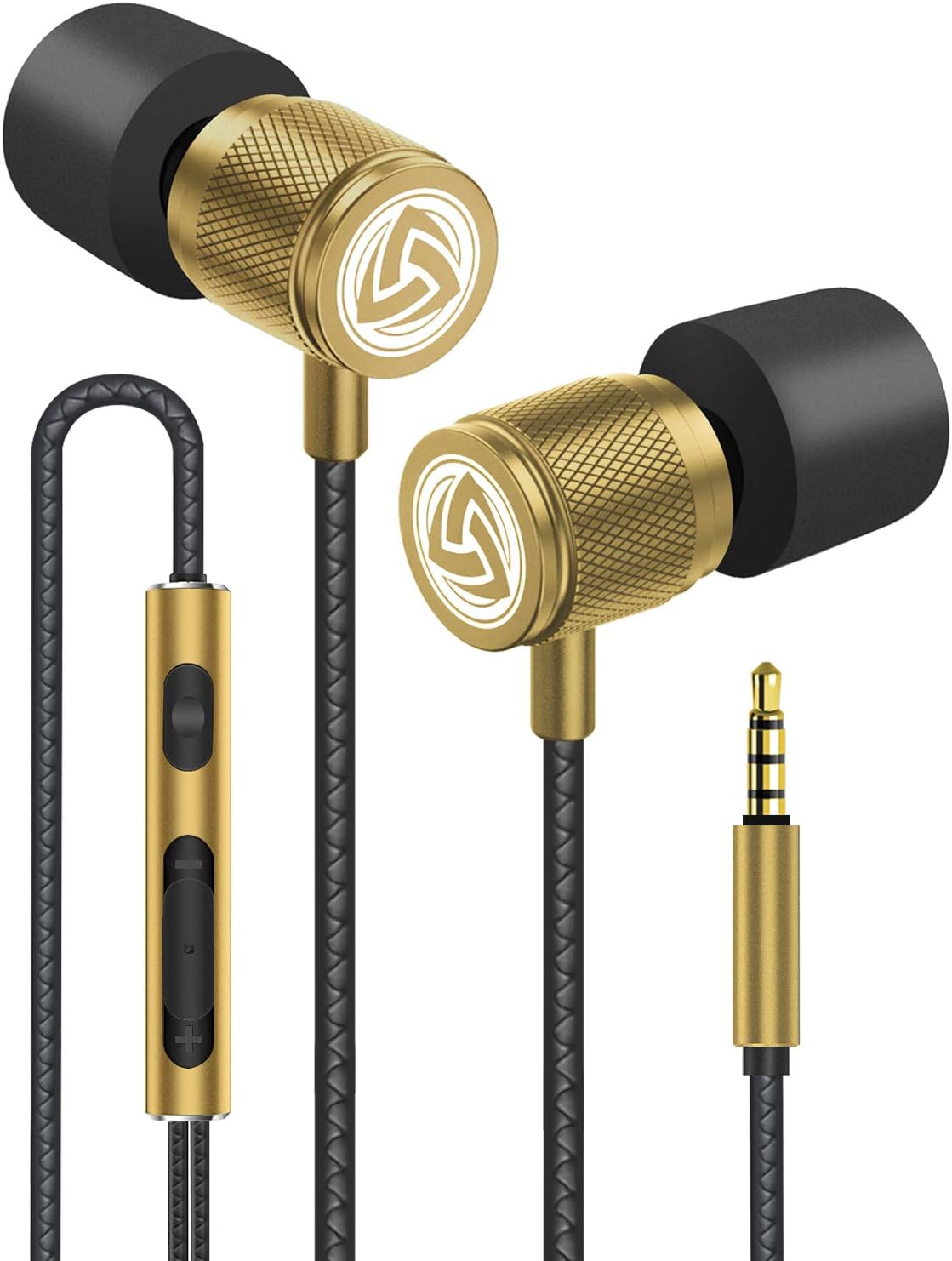 Ultra Wired Earbuds in-Ear Headphones, Earphones with Microphone, Noise Isolating Ear Buds, Memory Foam for iPhone, Samsung, School Students, Kids, Women, Small Ears