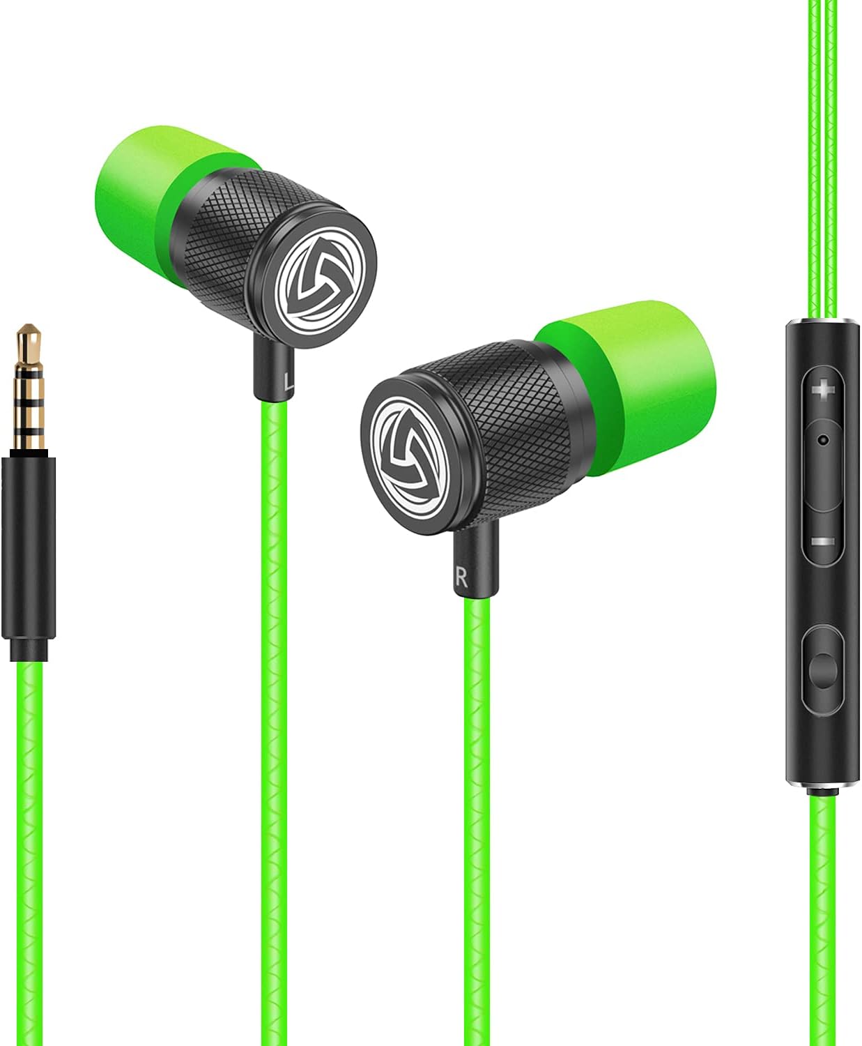 Ultra Wired Earbuds in-Ear Headphones, Earphones with Microphone, Noise Isolating Ear Buds, Memory Foam for iPhone, Samsung, School Students, Kids, Women, Small Ears