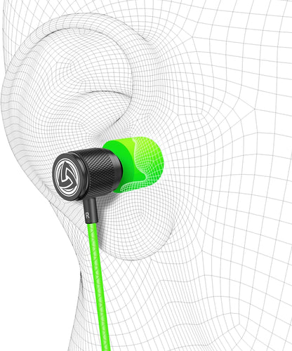 Ultra Wired Earbuds in-Ear Headphones, Earphones with Microphone, Noise Isolating Ear Buds, Memory Foam for iPhone, Samsung, School Students, Kids, Women, Small Ears