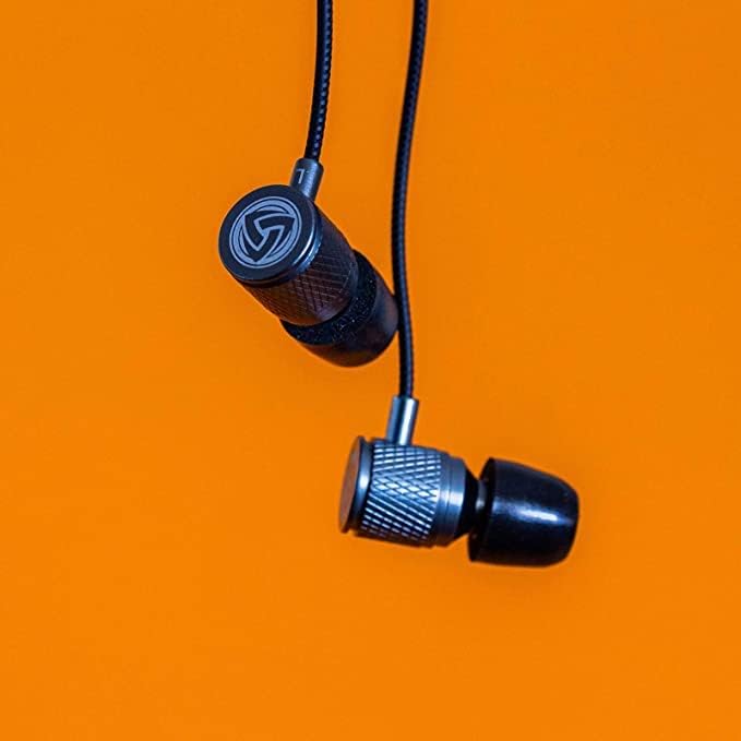 Ultra Wired Earbuds in-Ear Headphones, Earphones with Microphone, Noise Isolating Ear Buds, Memory Foam for iPhone, Samsung, School Students, Kids, Women, Small Ears