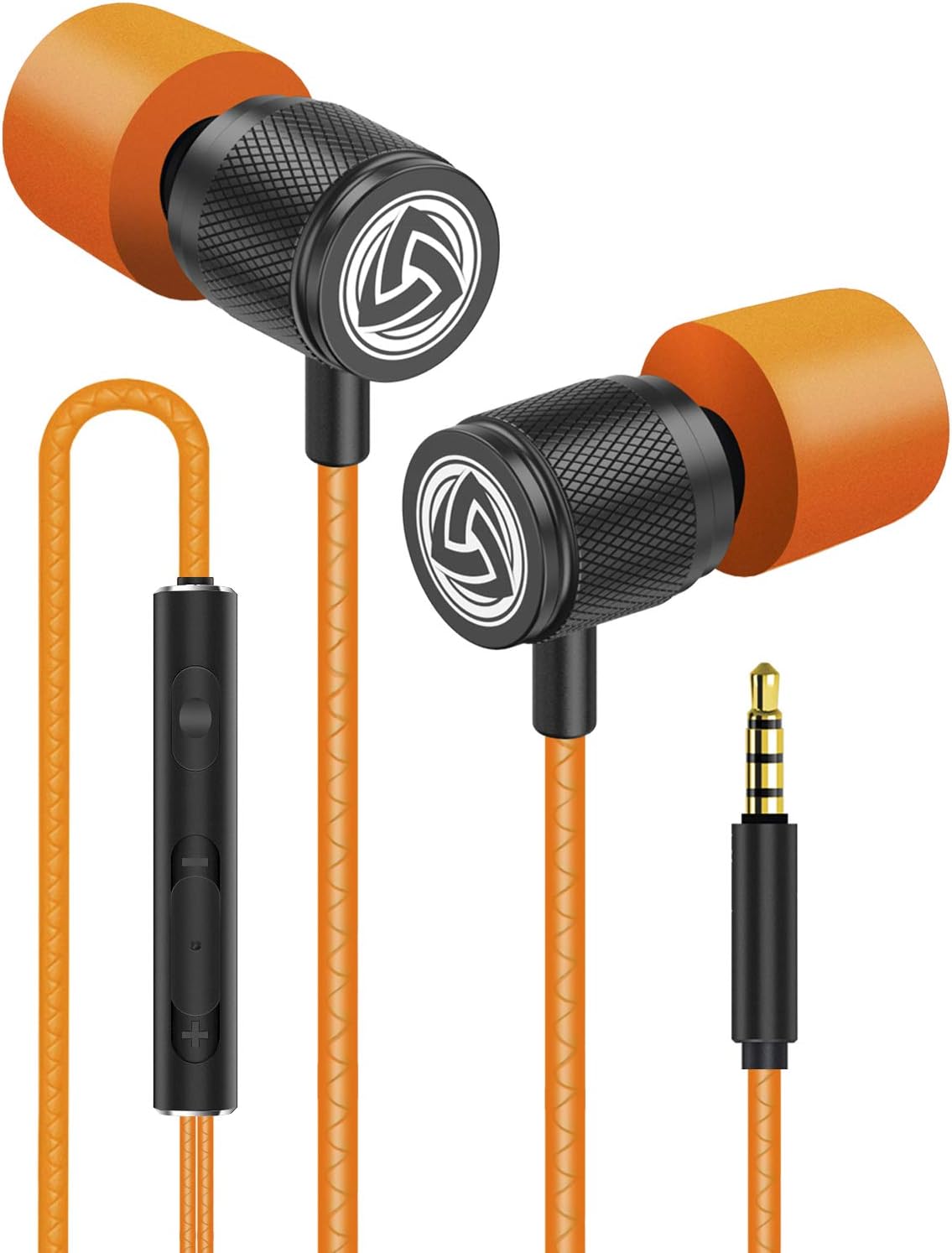 Ultra Wired Earbuds in-Ear Headphones, Earphones with Microphone, Noise Isolating Ear Buds, Memory Foam for iPhone, Samsung, School Students, Kids, Women, Small Ears