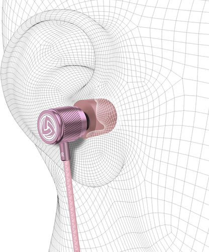 Ultra Wired Earbuds in-Ear Headphones, Earphones with Microphone, Noise Isolating Ear Buds, Memory Foam for iPhone, Samsung, School Students, Kids, Women, Small Ears