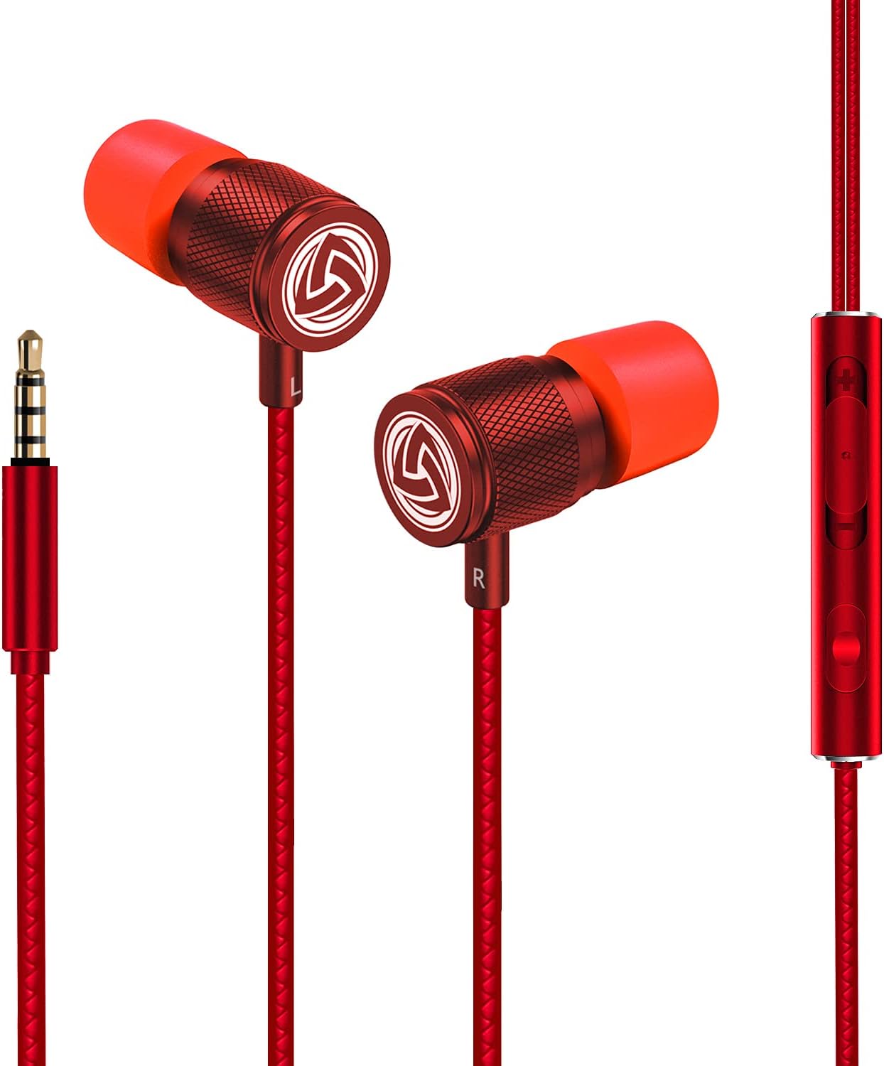 Ultra Wired Earbuds in-Ear Headphones, Earphones with Microphone, Noise Isolating Ear Buds, Memory Foam for iPhone, Samsung, School Students, Kids, Women, Small Ears