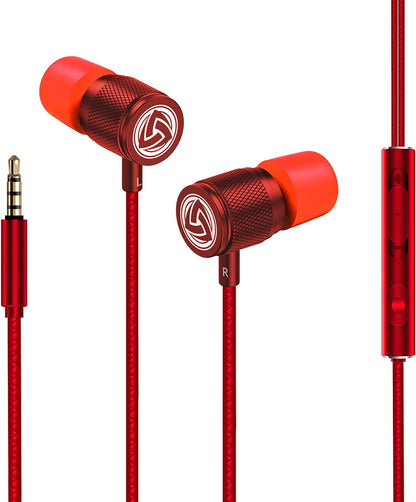 Ultra Wired Earbuds in-Ear Headphones, Earphones with Microphone, Noise Isolating Ear Buds, Memory Foam for iPhone, Samsung, School Students, Kids, Women, Small Ears