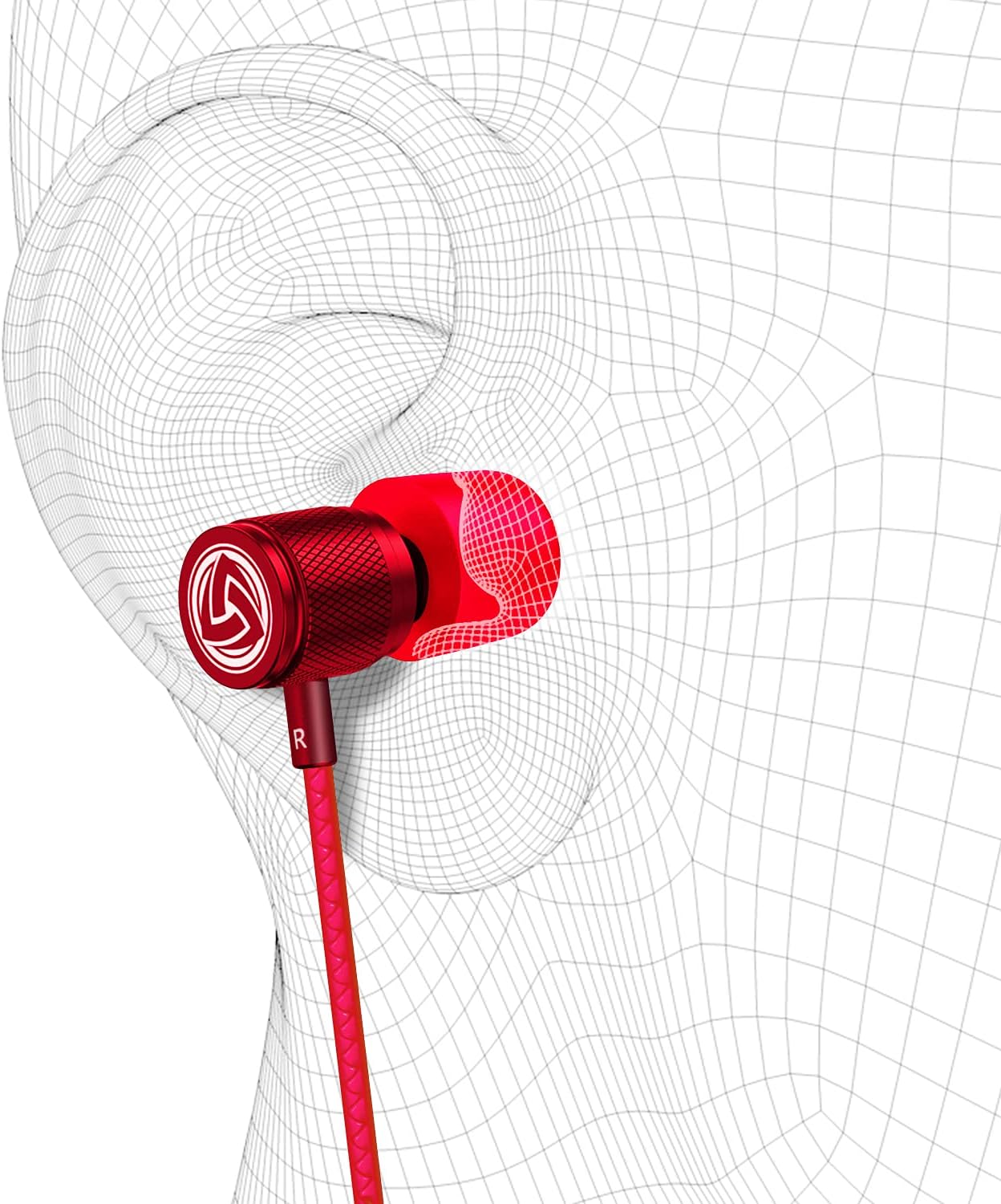 Ultra Wired Earbuds in-Ear Headphones, Earphones with Microphone, Noise Isolating Ear Buds, Memory Foam for iPhone, Samsung, School Students, Kids, Women, Small Ears