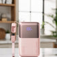 INIU 10000mAh 45W Ultra Mini Portable Charger Power Bank with Cable -  (Light Pink)