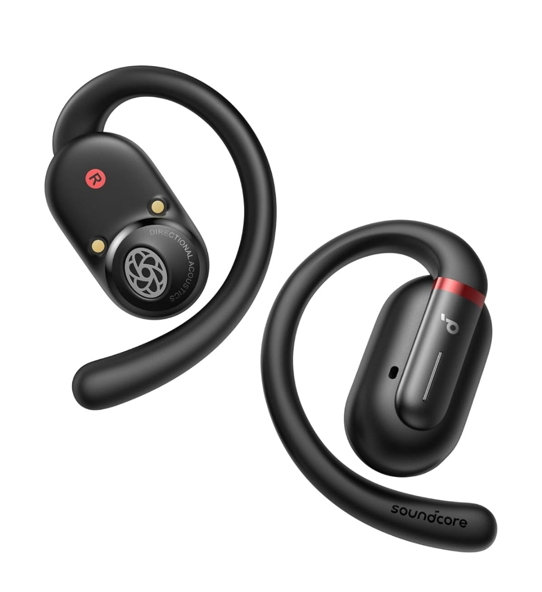 Soundcore by Anker V30i Open-Ear Headphones, Ultra-Comfort, Lightweight Design, Snug Fit, Ergonomic Ear Hooks, Robust Bass, 36H Playtime, Bluetooth 5.3, App Control, Clear Calls, Wireless Earbuds