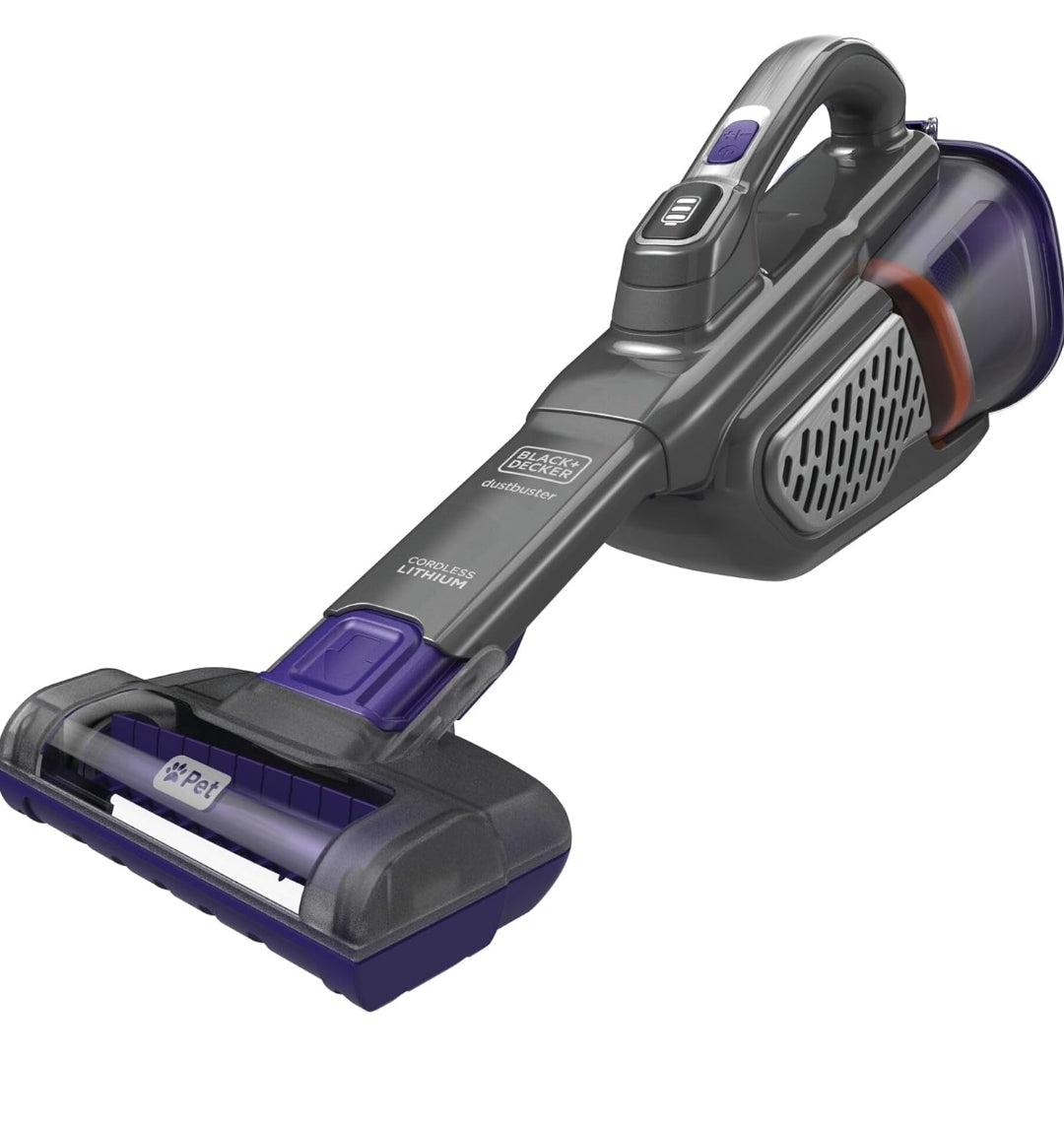 BLACK+DECKER dustbuster furbuster AdvancedClean+ Koordlose Handstofsuier vir Troeteldiere, Huis-, Troeteldier- en Motorstofsuier (HHVK515JP07)