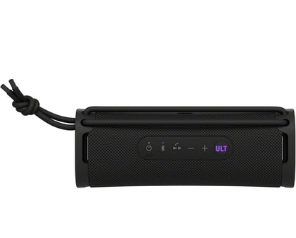 Sony ULT Field 1 Waterdigte Draagbare Bluetooth-luidspreker, Verbeterde Bas, 12 uur battery, IP67 gegradeer stofdig skokbestand roesbestand, Afneembare band - Swart