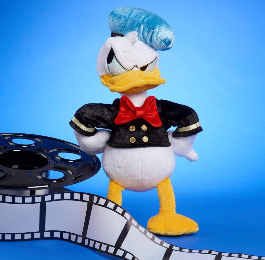 Just Play Disney Classics Donald Duck 90th Anniversary 14-inch Collector Plush Stuffed Animal, Duck, White, Kids Toys for Ages 2 Up