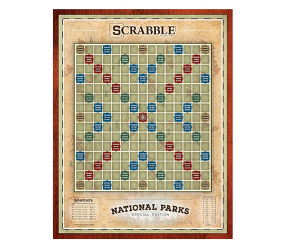 USAOPOLY Scrabble: National Parks | Ages 8+, 2-4 Players - 1 Set