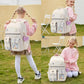 Backpack for Girls, 15.6 Inch Laptop School Bag Kids Kindergarten Elementary College Backpacks Large Bookbags for Teen Girl Women Students Casual Travel Daypacks (Beige)