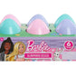 Barbie Surprise Eggs, 6 Blind Capsules, 6 Mystery Figures, and 6 Glossy Stickers, Easter Basket Stuffers and Gifts, Kids Toys for Ages 3 Up by Just Play