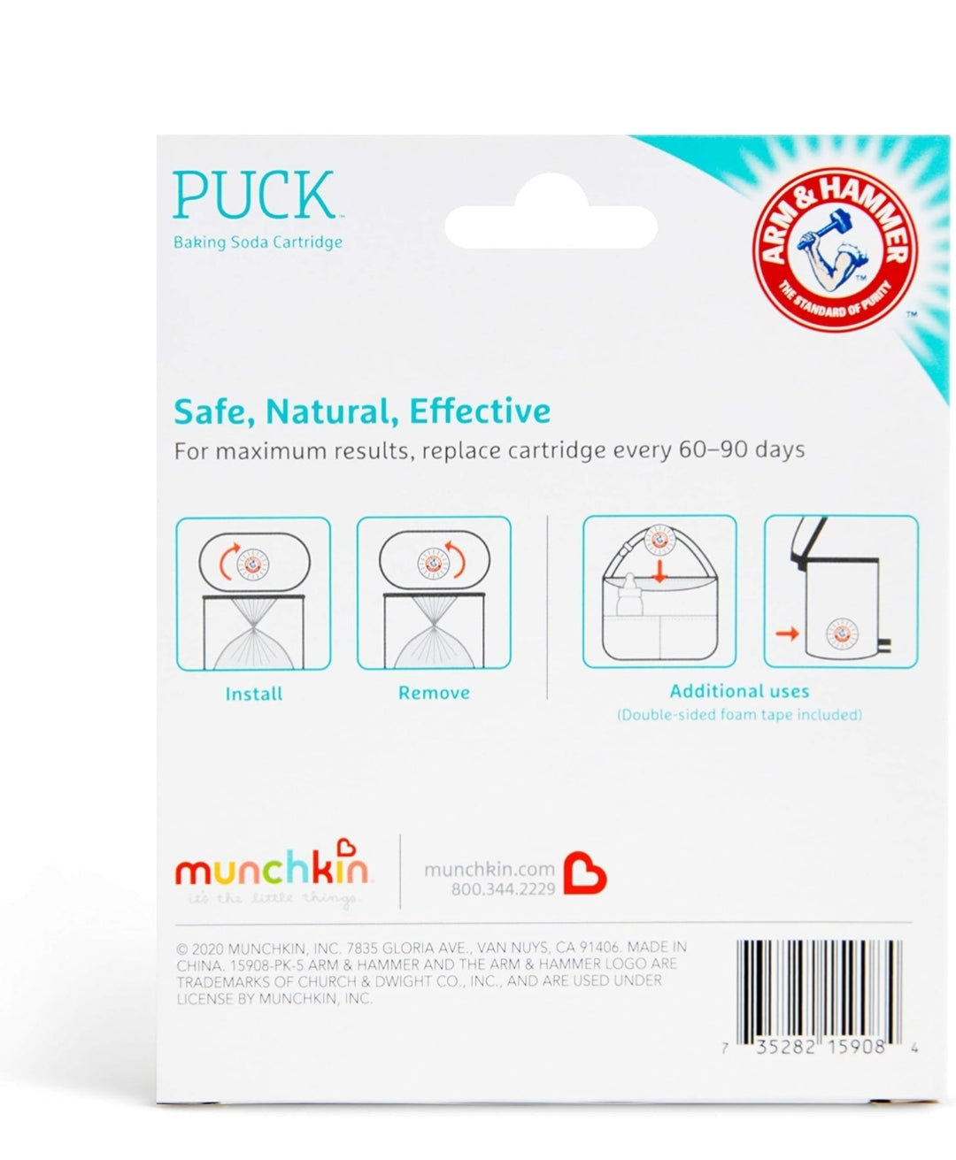 Munchkin Arm & Hammer Puck Baking Soda Cartridge - Lavender Scent