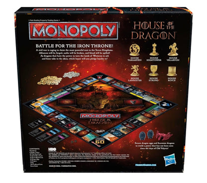 Monopoly House of the Dragon Edition Board Game - Based on the Hit TV Series (Strategy Games)