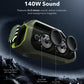 Soundcore Boom 2 Plus By Anker, Outdoor Speaker, 140W, 2+2 Channel, BassUp 2.0, 20H Playtime, Fast Charge, IPX7 Waterproof, RGB Lights, Power Bank, Bluetooth 5.3, Portable for Outdoors, Camping, Beach