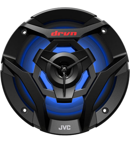 JVC CS-DR621MWL 6.5 Duim Motor & Marine, Motorsports, Motorklank Stereo 2-rigting Luidsprekers met Koel Ingeboude RGB LED-ligte, Weervast IPX5, 260 Watt, UV-beskermde Roosters Ingesluit - Wit