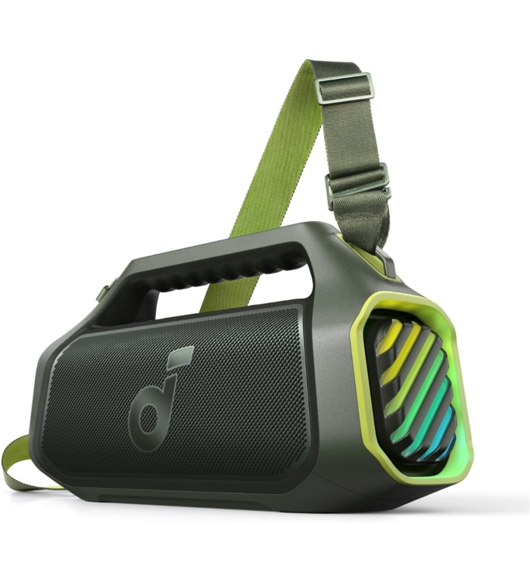 Soundcore Boom 2 Plus By Anker, Outdoor Speaker, 140W, 2+2 Channel, BassUp 2.0, 20H Playtime, Fast Charge, IPX7 Waterproof, RGB Lights, Power Bank, Bluetooth 5.3, Portable for Outdoors, Camping, Beach