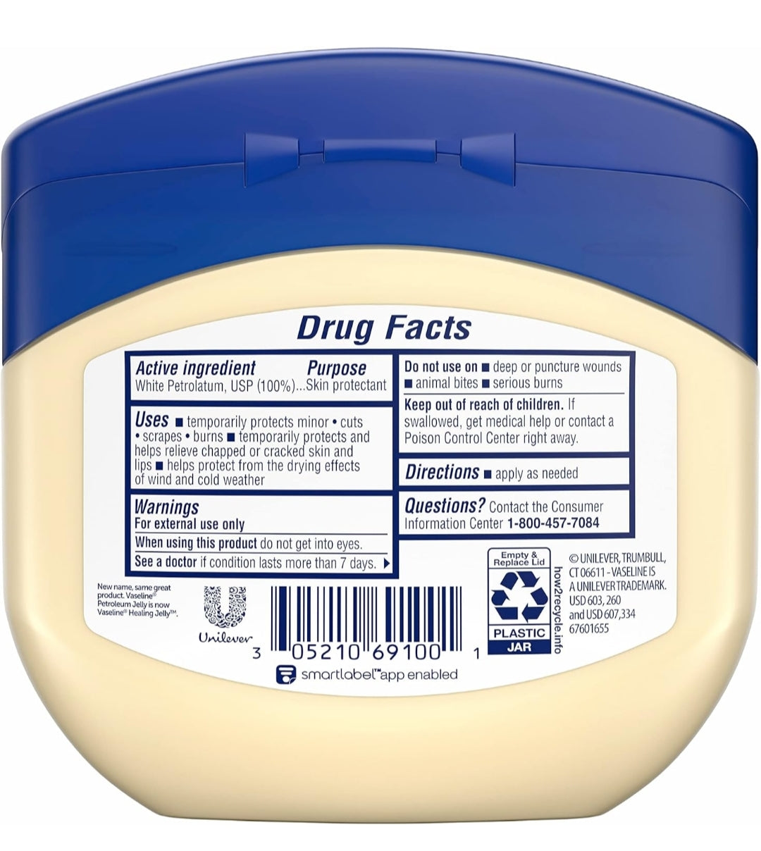 Vaseline Petroleum Jelly Original Provides Dry Skin Relief And Protects Minor Cuts Dermatologist Recommended And Locks In Moisture, 13 Ounce (Pack of 3)