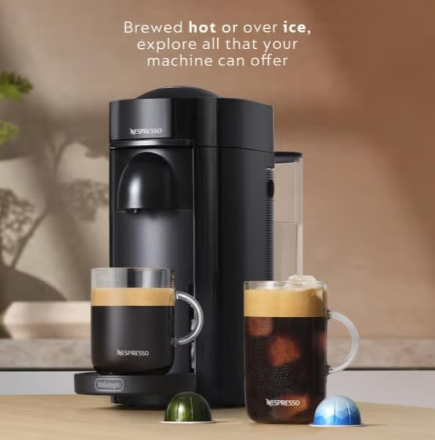 Nespresso Vertuo Plus Koffie- en Espressomasjien Deur De'Longhi - Ink Swart