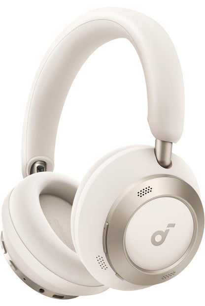 Soundcore Space One Pro, FlexiCurve Over-Ear Headphone, Adaptive Active Noise Cancelling Headphones Driven by 6 Mics, 60H Lossless Audio, Ultra-Fast Charging, Hi-Res Wireless, Comfortable Fit