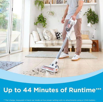 BLACK+DECKER POWERSERIES+ 20V MAX Koordlose Stokstofsuier met LED Vloerligte, Liggewig, Multi-Oppervlak (BHFEA520J), Grys