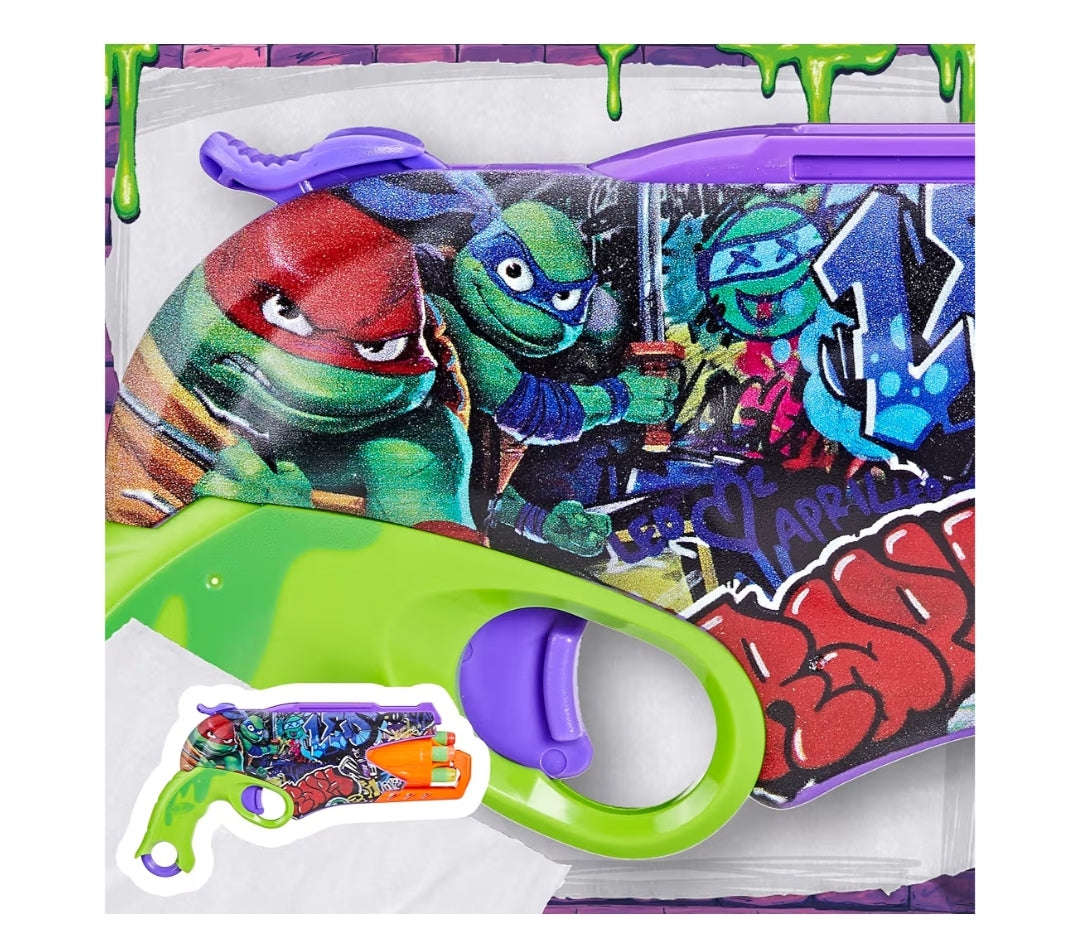 Nerf Teenage Mutant Ninja Turtles Blaster w/ 10 Elite Darts -Toy Foam Blasters (Ages 8 and Up)