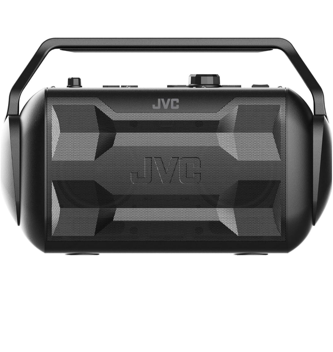 JVC Rover Draagbare Binne/Buite Bluetooth-luidspreker, 30 Watt Kragtige Klank, 30 Uur Battery, IPX4 Waterbestand, USB-poort en Mikrofoon-/Kitaarinvoer - XSS521PB (Swart)