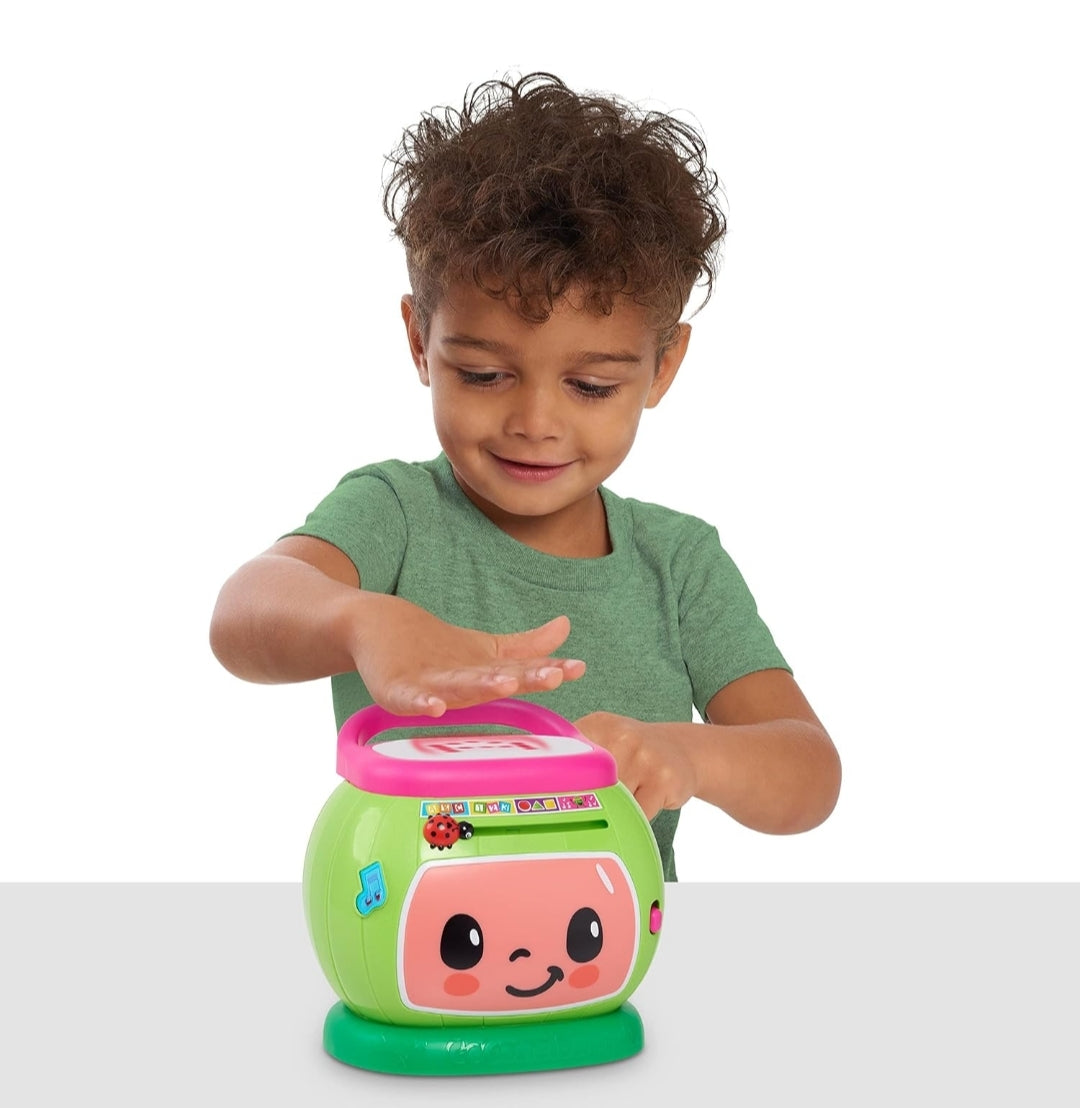 Cocomelon Learning Melon Drum Interactive Lights and Sounds, Learning and Education, Officially Licensed Kids Toys for Ages 18 Month by Just Play