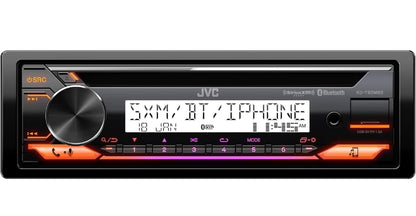 JVC KD-T92MBS Mariene Graad Kar Stereo met Bluetooth, Voorkant USB, AUX, Amazon Alexa, SiriusXM Radio Gereed, Hoëkrag Versterker, Hoë Kontras Skerm