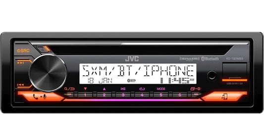 JVC KD-T92MBS Mariene Graad Kar Stereo met Bluetooth, Voorkant USB, AUX, Amazon Alexa, SiriusXM Radio Gereed, Hoëkrag Versterker, Hoë Kontras Skerm